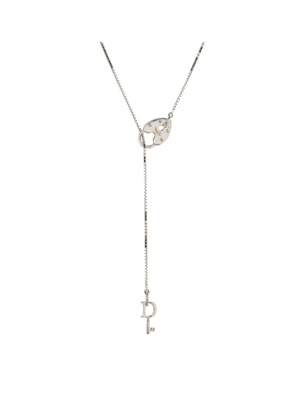 Christian Dior Lock & Key Lariat - Picture 1 of 2